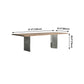 Industrial Pine Wood Table for Restaurant Rectangle Dining Table with Metal Double Pedestal Clearhalo ' dining_table' 'Dining Tables & Seating' 'Dining Tables' 'furn' 'furn_dining_table' 'Furniture' 'furniture_dining_table' 'Kitchen & Dining Furniture' 'kitchen&dining_furn' 'kitchen' 'kitchen_dining_table' 1200x1200_42f68518-8897-4578-9edf-f7e67f77b350