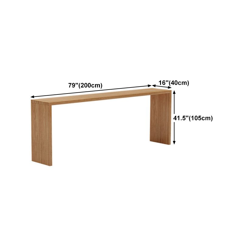 Nordic Style Dining Rectangle Table Wooden Bar Counter Table for Kitchen Clearhalo 'Bar Furniture' 'Bar Tables' 'bar_tables' 'furn' 'furn_bar_tables' 'Furniture' 'furniture_bar_tables' 'Kitchen & Dining Furniture' 1200x1200_42f7d43e-995f-49de-8338-20d9c5c5e21e