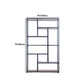 Scaffale moderno a pavimento in ferro Scaffale per libri Etagere largo 12 pollici