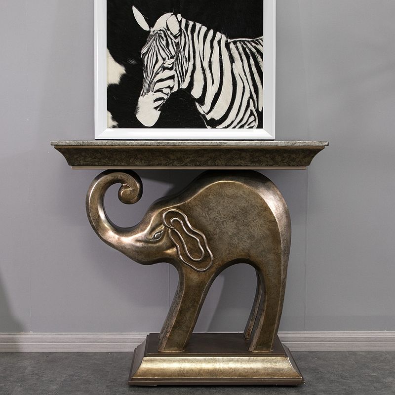 Tavolo di accento console contemporanea a forma di rettangolo tavolo di divano console in pietra per hall