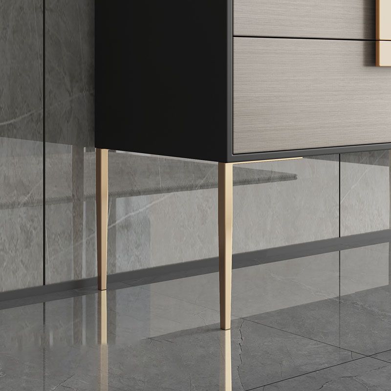 Polished Finish Faux Wood Sideboard Glam Indoor Dining Buffet with Drawers Clearhalo 'buffet_sideboard' 'Buffets & Sideboards' 'furn' 'furn_buffet_sideboard' 'Furniture' 'Kitchen & Dining Furniture' 1200x1200_42fb2e19-69d0-476f-ad34-3f5427311921