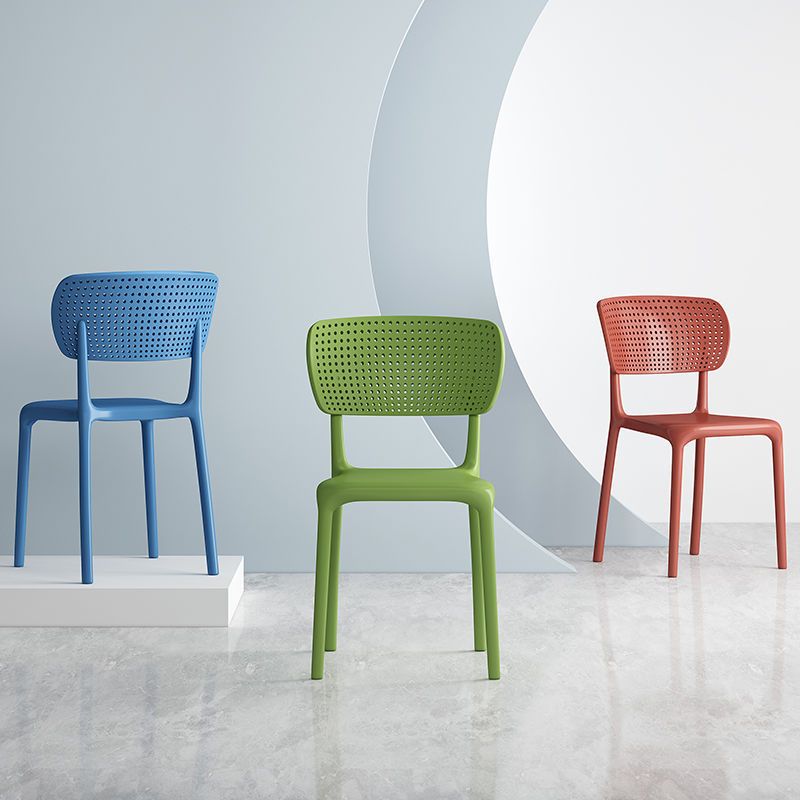 Modern Indoor-Outdoor Chair Plastic Open Back Dining Chair Set Clearhalo 'Dining Chairs' 'Dining Tables & Seating' 'dining_chair' 'furn' 'furn_dining_chair' 'Furniture' 'Kitchen & Dining Furniture' 1200x1200_42fc72ee-84ea-4b71-a55a-929aa671f4c7