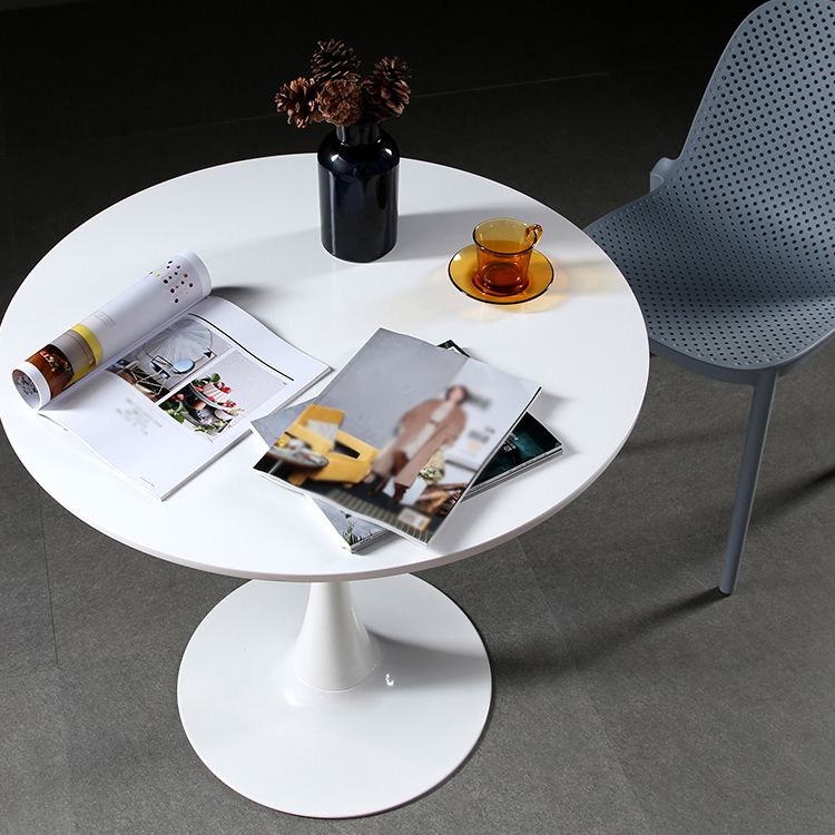 Metal Contemporary Round Dining Table Wood Top Table with Tulip Clearhalo ' dining_table' 'Dining Tables & Seating' 'Dining Tables' 'furn' 'furn_dining_table' 'Furniture' 'furniture_dining_table' 'Kitchen & Dining Furniture' 'kitchen&dining_furn' 'kitchen' 'kitchen_dining_table' 1200x1200_42ff31f1-1951-4c52-8fac-706adbe74599