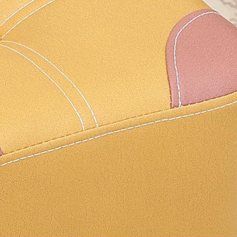 Naranja moderna estándar de color cuadrado estándar de cuero para salón