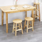Modern Armless Counter Stool Rubber Wood Kitchen Bar Stool with Seat and Pedal Clearhalo 'Bar Furniture' 'Bar Stools' 'bar_stools' 'furn' 'furn_bar_stools' 'Furniture' 'furniture_bar_stools' 'Kitchen & Dining Furniture' 1200x1200_4300100e-ea49-4306-8e61-76dd34aa8cb2