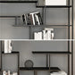 Modern Open Back Standard Bookshelf Metal Bookcase for Home Office Clearhalo 'Bookcases' 'furn' 'furn_bookcases' 'Furniture' 'Office Furniture' 1200x1200_4301a3db-4fef-43a8-8868-6e4ee6650c43