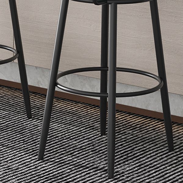 Scandinavian Matte Finish Velvet Counter Stool Footrest Coffee Shop Barstool Clearhalo 'Bar Furniture' 'Bar Stools' 'bar_stools' 'Furniture' 'furniture_bar_stools' 'Kitchen & Dining Furniture' 1200x1200_4302567d-62fa-4df8-8fc1-79b03f881027