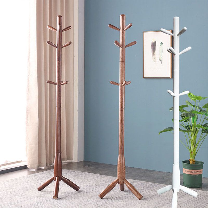 Modern Hall Stand Wood Framed Free Standing with Hooks Coat Rack Clearhalo 'Entry & Mudroom Furniture' 'furn' 'furn_hall_tree_coat_racks' 'Furniture' 'Hall Trees & Coat Racks' 'hall_tree_coat_racks' 1200x1200_430351b4-3b99-4c36-b3ee-1a6ef96a437b