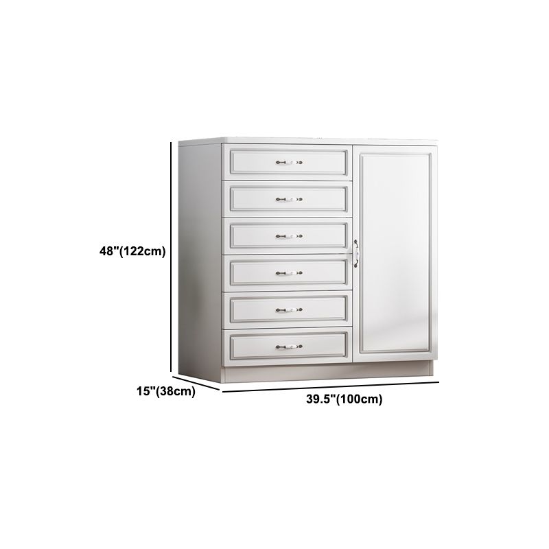 引き出し長方形のアクセントチェストを備えた現代の木材アクセントキャビネット