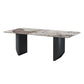 Sintered Stone Top Dining Table Rectangle Table with Metal Double Pedestal Clearhalo ' dining_table' 'Dining Tables & Seating' 'Dining Tables' 'furn' 'furn_dining_table' 'Furniture' 'furniture_dining_table' 'Kitchen & Dining Furniture' 'kitchen&dining_furn' 'kitchen' 'kitchen_dining_table' 1200x1200_4308eb11-4c2f-41b7-810a-5bb32f7b81e6