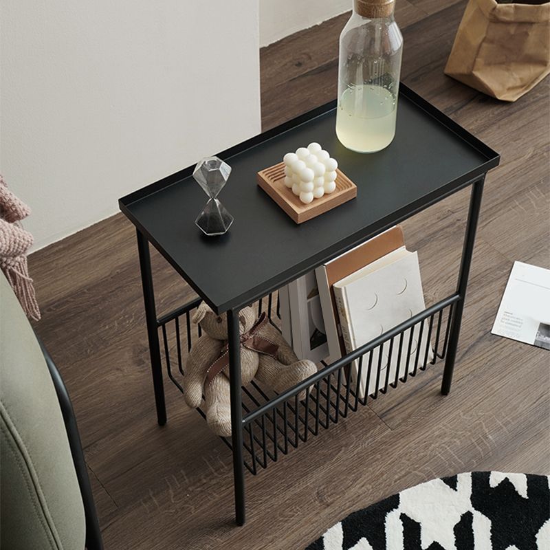 Tabella di fascia alta del vassoio contemporaneo 21.65 "tavolino in metallo alto