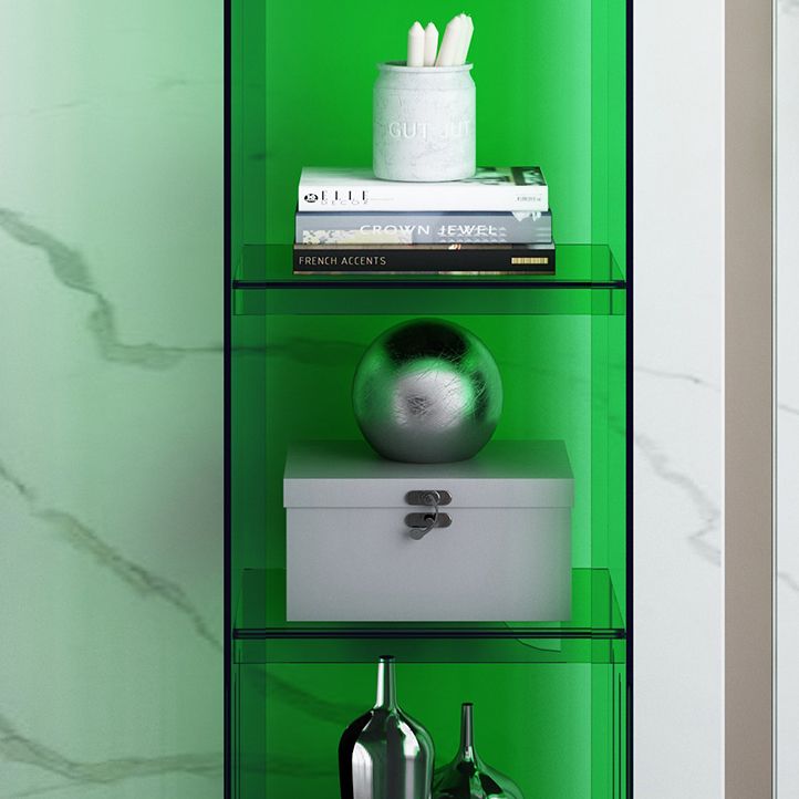 Standard Closed Back Bookshelf Scandinavian Rectangle Acrylic Bookcase