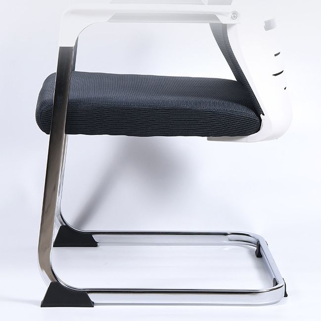 Moderne Style Mesh Task Stuhl mittlerer Rücken ergonomisch ohne Räder Bürostuhl