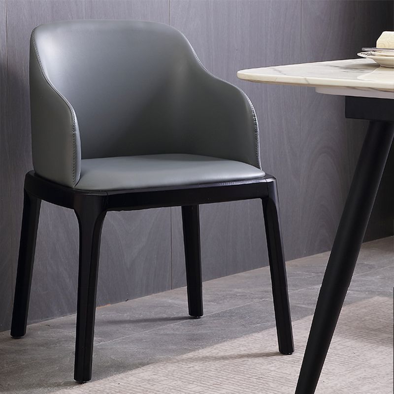 Contemporary Side Dining Chairs Faux Leather Kitchen Chairs for Home Clearhalo 'Dining Chairs' 'Dining Tables & Seating' 'dining_chair' 'furn' 'furn_dining_chair' 'Furniture' 'furniture_dining_chair' 'Kitchen & Dining Furniture' 1200x1200_430a5e4c-46e7-4454-8b18-6bcc57e55e87