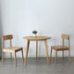 Round Dining Table Natural Contemporary Style Solid Wood Dinner Table for Home Kitchen