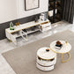 Stone Media Console Enclosed Storage TV Stand Console with Drawers Clearhalo 'furn' 'furn_tv_stands_entertainment_centers' 'Furniture' 'Living Room Furniture' 'TV Stands & Entertainment Centers' 'TV Stands & Media Storage Furniture' 'tv_stands_entertainment_centers' 1200x1200_430ba985-75cf-42d6-b5ea-81ce7f43851f