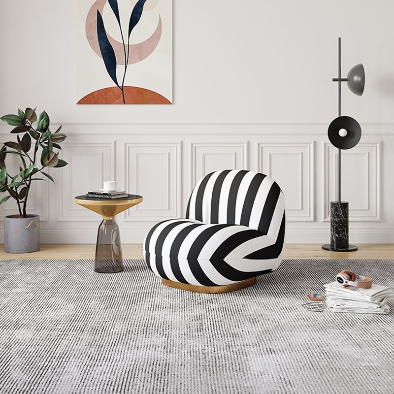 Solid Wood Chair Round Base Style Lounge Accent Chair for Living Room Clearhalo 'Accent Chairs' 'accent_chairs' 'Chairs & Seating' 'furn' 'furn_accent_chairs' 'Furniture' 'Living Room Furniture' 1200x1200_430cc044-b010-4edd-9a0d-e4b7ba96e84c