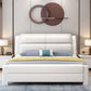 Modern Solid Color Wood Panel Standard Bed, Rectangular Headboard Bed Clearhalo 'Bedroom Furniture' 'Beds' 'furn' 'furn_beds' 'Furniture' 1200x1200_430f0f88-5f46-4ede-ba4a-0b7935d88b77
