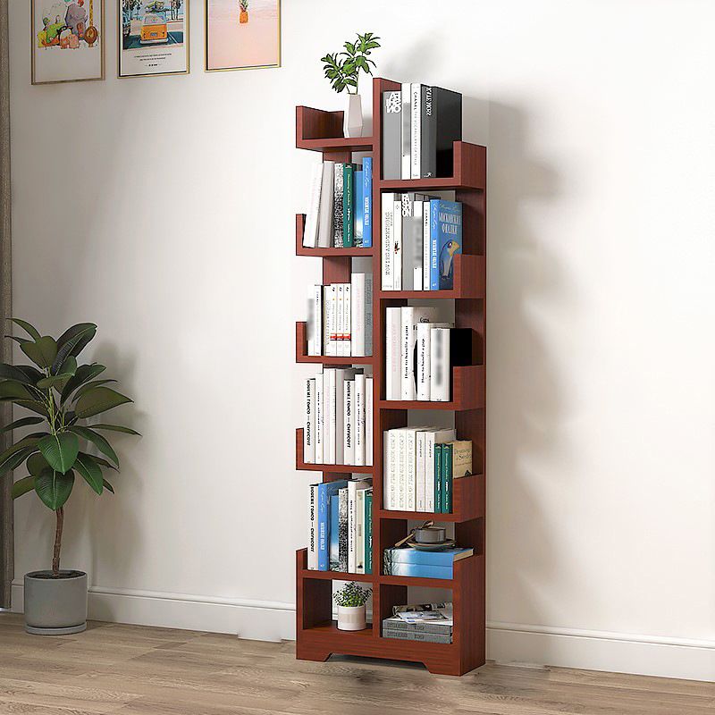 Scandinavian Manufactured Wood Geometric Bookshelf Vertical Open Bookshelf Clearhalo 'Bookcases' 'Furniture' 'furniture_bookcases' 'kitchen' 'kitchen_bookcases' 'Living Room Furniture' 'Office Furniture' 1200x1200_431000d8-c5ab-4c4e-b30e-4517accd311f