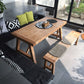 Modern Pine Solid Wood Table Rectangle Dining Table in Nature with Double Pedestal Clearhalo ' dining_table' 'Dining Tables & Seating' 'Dining Tables' 'furn' 'furn_dining_table' 'Furniture' 'furniture_dining_table' 'Kitchen & Dining Furniture' 'kitchen&dining_furn' 'kitchen' 'kitchen_dining_table' 1200x1200_4310d607-40da-4c6a-9027-5ec997212391