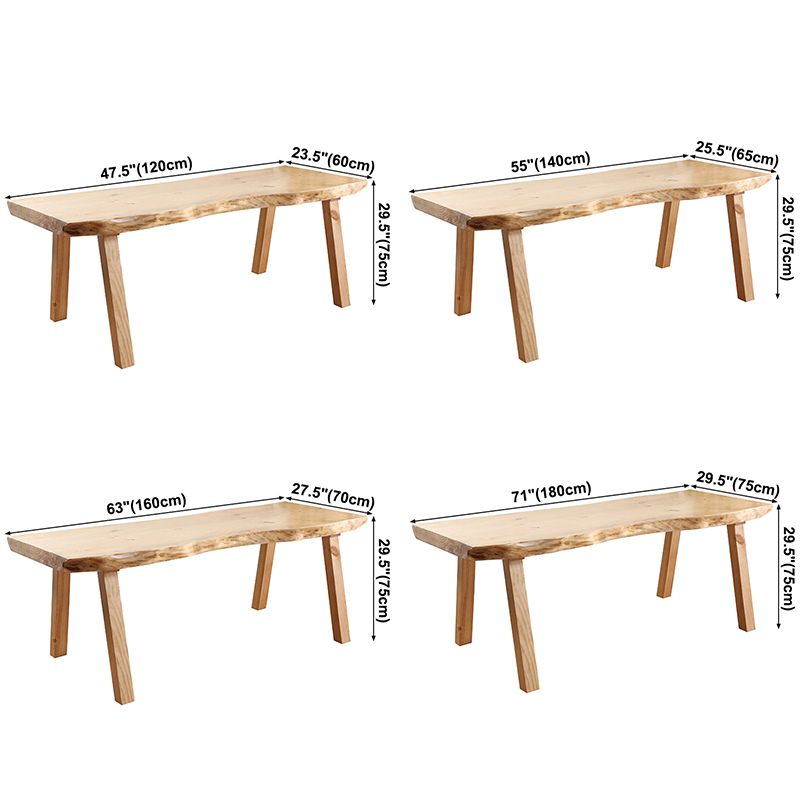 Rectangle Pine Solid Wood Table Minimalist Dining Table with 4 Legs for Restaurant Clearhalo ' dining_table' 'Dining Tables & Seating' 'Dining Tables' 'furn' 'furn_dining_table' 'Furniture' 'furniture_dining_table' 'Kitchen & Dining Furniture' 'kitchen&dining_furn' 'kitchen' 'kitchen_dining_table' 1200x1200_4314d2f7-fa3a-40cb-873c-6f21cfba5c01
