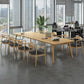 Glam Khaki Solid Wood Dining Table Standard Rectangle Shape Dining Table for Kitchen Clearhalo ' dining_table' 'Dining Tables & Seating' 'Dining Tables' 'furn' 'furn_dining_table' 'Furniture' 'furniture_dining_table' 'Kitchen & Dining Furniture' 'kitchen&dining_furn' 'kitchen' 'kitchen_dining_table' 1200x1200_4318723a-0389-4d8c-a799-7bae1ecb3695