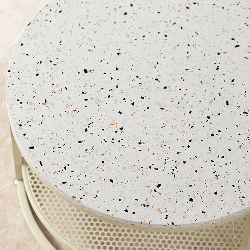 16"H Contemporary Coffee Table White Coffee Cocktail Table with Storage Clearhalo 'Coffee & Accent Tables' 'Coffee Tables' 'coffee_tables' 'furn' 'furn_coffee_tables' 'Furniture' 'Living Room Furniture' 1200x1200_4319c331-0880-44eb-ace7-cb09109ff8d0