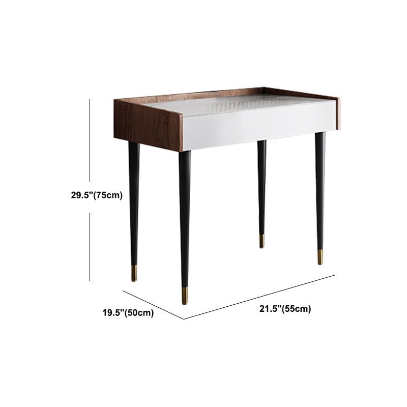 Contemporary Marble Office Desk Parsons With Metal Legs Writing Desk Clearhalo 'furn' 'furn_office_desk' 'Furniture' 'Office Desks' 'Office Furniture' 'office_desk' 1200x1200_4319f2d8-23d6-484f-b39c-43578c6763c9