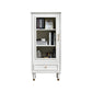 Modern Style  Bookshelf Closed Back Standard Engineered Wood Bookcase in White