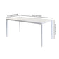 Contemporary Sintered Stone Top Kitchen Dining Set Rectangle Shape Standard Dining Set in White Clearhalo 'Dining Room Sets' 'Dining Tables & Seating' 'dining_room_set' 'furn' 'furn_dining_room_set' 'Furniture' 'furniture_dining_room_set' 'Kitchen & Dining Furniture' 'kitchen&dining_furn' 'kitchen' 1200x1200_431bf21f-7cbd-48bc-bf86-47825cb36ded