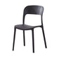 Glam Style Open Back Chair Plastic Stackable Dining Chair for Indoor Clearhalo 'Dining Chairs' 'Dining Tables & Seating' 'dining_chair' 'furn' 'furn_dining_chair' 'Furniture' 'furniture_dining_chair' 'Kitchen & Dining Furniture' 1200x1200_431d1758-ff8a-4885-8405-3dd4573cf53e
