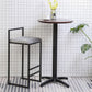 Indoor Modern Upholstered Counter Height Stool Footrest Low Back Bar Stool