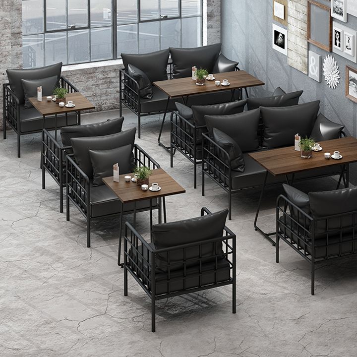 Industrial Solid Wood Dinner Room Kitchen Table Brown Sled Table for Dining Room Clearhalo ' dining_table' 'Dining Tables & Seating' 'Dining Tables' 'furn' 'furn_dining_table' 'Furniture' 'furniture_dining_table' 'Kitchen & Dining Furniture' 'kitchen&dining_furn' 'kitchen' 'kitchen_dining_table' 1200x1200_432354ff-e398-481a-aad6-3c841b1d51d4