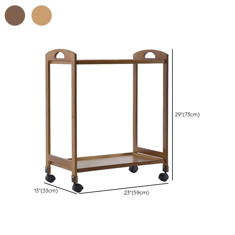 Tavolo da preparazione di stoccaggio aperto rettangolare moderno carrello da cucina sala da pranzo
