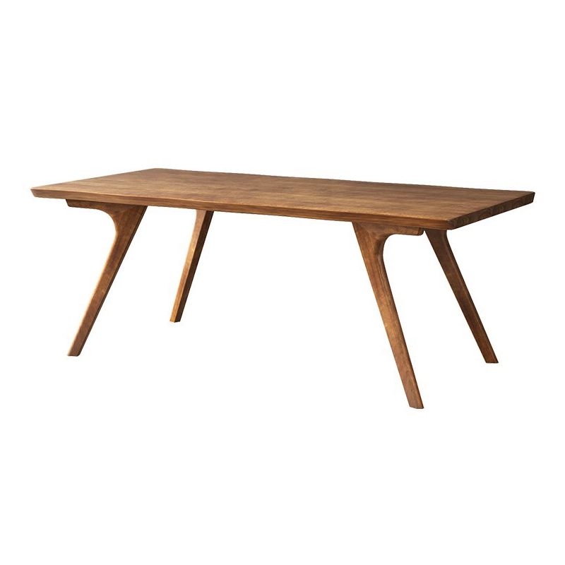 Brown Solid Wood Contemporary Dining Table Set 1/4/5/7 Pcs Dinette Set for Home Clearhalo 'Dining Room Sets' 'Dining Tables & Seating' 'dining_room_set' 'furn' 'furn_dining_room_set' 'Furniture' 'Kitchen & Dining Furniture' 1200x1200_43270cf7-a613-4090-955a-02f7e0039b91