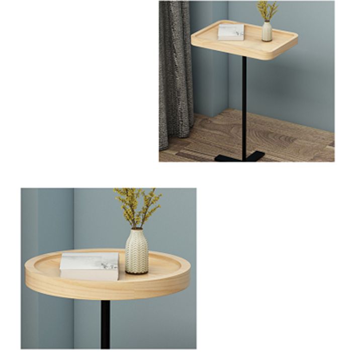 21,65 "Table de l'extrémité latérale de style contemporain piédestal de canapé rond