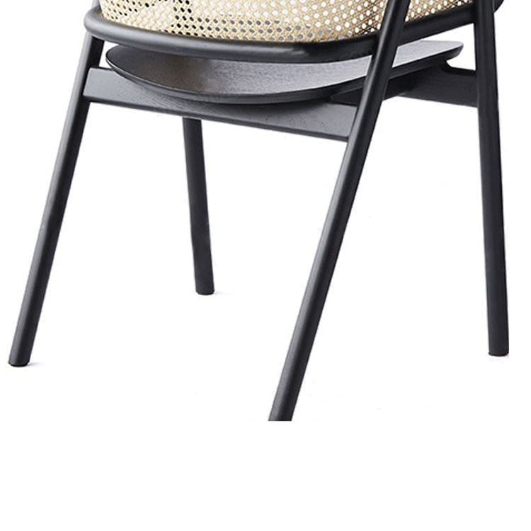 Wood Side Dining Chairs Nordic Style Open Back Dining Side Chair