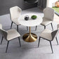 Round Two-Color Dining Table Sintered Stone Table Luxury with Tulip Base Clearhalo ' dining_table' 'Dining Tables & Seating' 'Dining Tables' 'furn' 'furn_dining_table' 'Furniture' 'furniture_dining_table' 'Kitchen & Dining Furniture' 'kitchen&dining_furn' 'kitchen' 'kitchen_dining_table' 1200x1200_43310d6d-c2b8-4791-aa9b-94923d5e9405