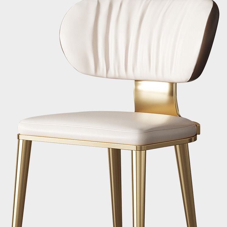 Glam Küche Esszimmerstühle gepolsterte armlose Esstühle