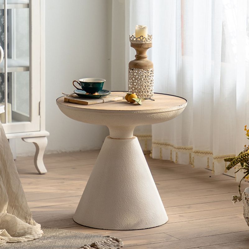 French Country Round End Table 18.9" Tall Pedestal Distressed Side Table Clearhalo 'Coffee & Accent Tables' 'End & Side Tables' 'end_side_tables' 'furn' 'furn_end_side_tables' 'Furniture' 'Living Room Furniture' 1200x1200_433253cf-8129-4f3a-b3eb-0d60e1f623b9