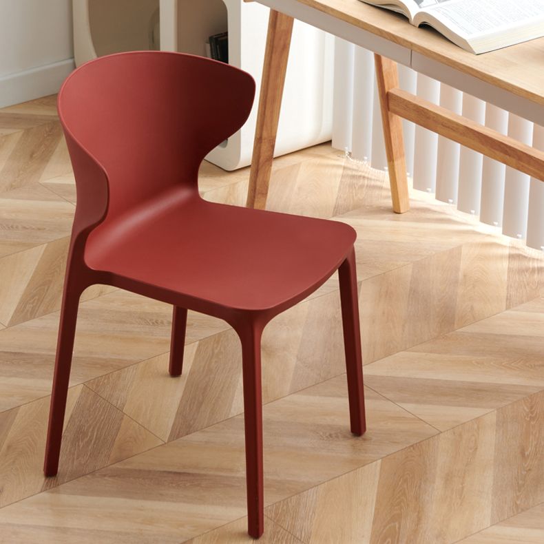 Scandinavian Plastic Kitchen Dining Room Chair Wingback Side Chair Clearhalo ' kitchen&dining_furn' 'Dining Chairs' 'Dining Tables & Seating' 'dining_chair' 'Furniture' 'furniture_dining_chair' 'Kitchen & Dining Furniture' 'kitchen' 1200x1200_43348532-4959-47ec-a3a1-7d411118f7aa
