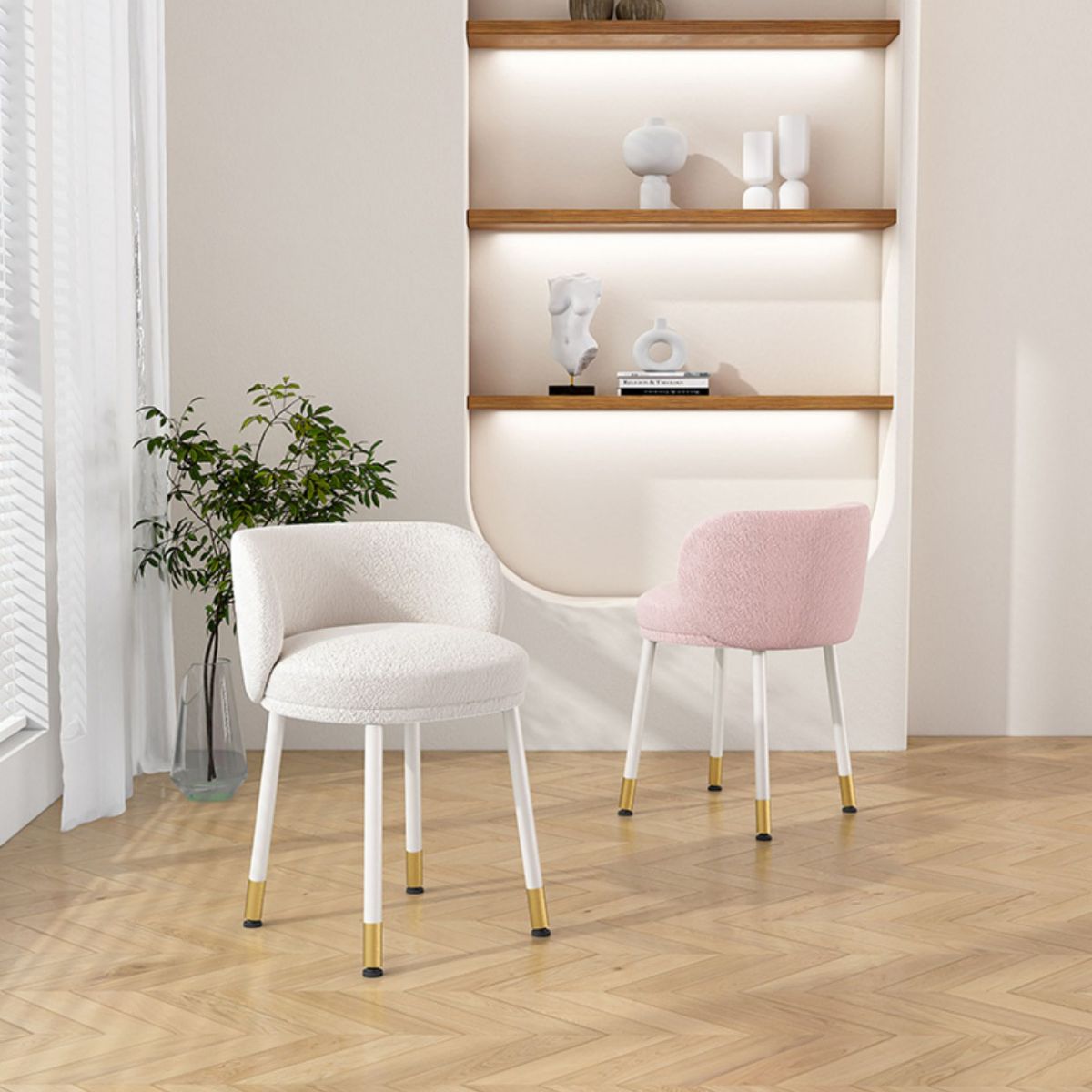 Scandinavian Upholstered Dining Chairs Armless Solid Back Chair Clearhalo 'Dining Chairs' 'Dining Tables & Seating' 'dining_chair' 'furn' 'furn_dining_chair' 'Furniture' 'furniture_dining_chair' 'Kitchen & Dining Furniture' 1200x1200_433558dc-0b7d-435f-921c-2a0337198dfa