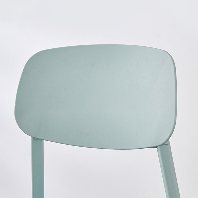Scandinavian Plastic Kitchen Dining Chair Armless Open Back Chair Clearhalo 'Dining Chairs' 'Dining Tables & Seating' 'dining_chair' 'Furniture' 'furniture_dining_chair' 'Kitchen & Dining Furniture' 1200x1200_4337ce6f-a0fd-4934-89cb-839c0f1a119d