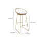 Scandinavian Upholstered Counter Stool Bar-height Bar Stool for Living Room