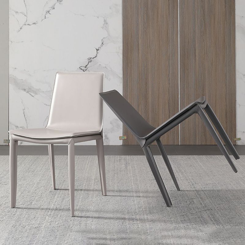 Upholstered Dining Side Chair Modern Armless Dining Chairs for Home Clearhalo 'Dining Chairs' 'Dining Tables & Seating' 'dining_chair' 'furn' 'furn_dining_chair' 'Furniture' 'Kitchen & Dining Furniture' 1200x1200_433bfce9-8e0d-4b8a-b030-8131f1f4f0db
