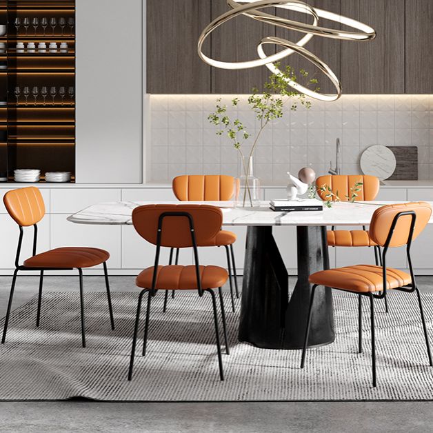 Industrial Style Upholstered Armless Dining Chairs Open Back Dining Chairs Clearhalo ' kitchen&dining_furn' 'Dining Chairs' 'Dining Tables & Seating' 'dining_chair' 'furn' 'furn_dining_chair' 'Furniture' 'furniture_dining_chair' 'Kitchen & Dining Furniture' 'kitchen' 1200x1200_433d2115-9784-4181-ae35-7082dd8d913f
