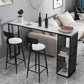 Rectangle Bar Table Bar Height Contemporary Bar Height Pub Table for Indoor
