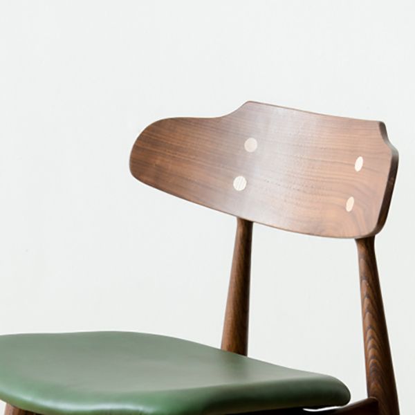 Silla lateral de estilo contemporáneo de madera silla de comedor abierta para el hogar para el hogar