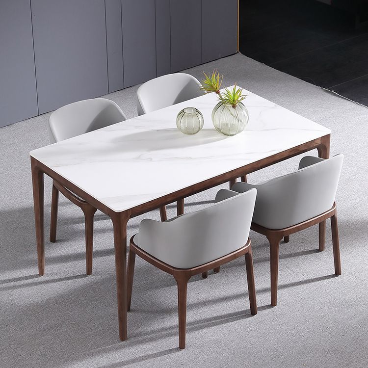 Midcentury Style Rectangle Dining Table Stone Dining Room Collection for Indoor Clearhalo ' dining_table' 'Dining Tables & Seating' 'Dining Tables' 'furn' 'furn_dining_table' 'Furniture' 'furniture_dining_table' 'Kitchen & Dining Furniture' 'kitchen&dining_furn' 'kitchen' 'kitchen_dining_table' 1200x1200_433f1f7c-8c26-4f18-b86d-fbc1b00b027e