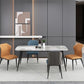 Rectangle Grey Tone Dining Table Sintered Stone Table Simplicity with 4 Legs Clearhalo 'Dining Tables & Seating' 'Dining Tables' 'dining_table' 'furn' 'furn_dining_table' 'Furniture' 'furniture_dining_table' 'Kitchen & Dining Furniture' 1200x1200_434102a9-763c-439d-96f5-fec2343a4e51